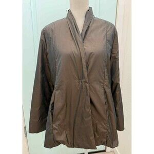 BABETTE Brown Lightweight Snap Puffer Women's Jacket w/ Pockets sz. Medium USA